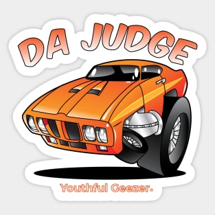 Da Judge Cartoon Car Toon Sticker